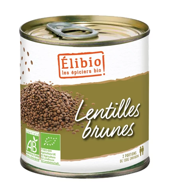 Lentilles en conserve BIO - 400g - Élibio