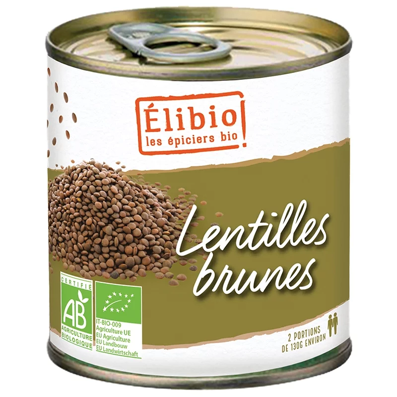 BIO-Linsen in der Dose - 400g - Élibio