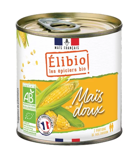 Maïs doux en conserve BIO - 300g - Élibio