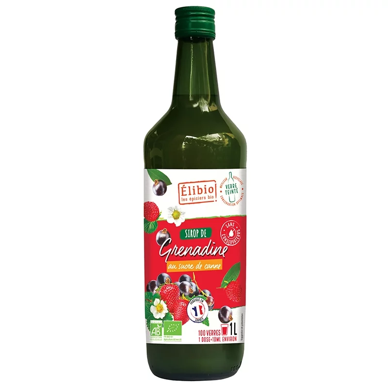 Sirop de grenadine BIO - 1l - Élibio