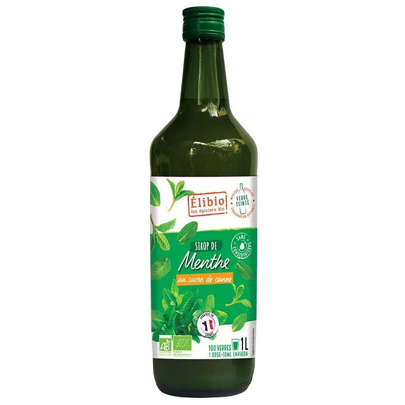 BIO-Pfefferminzsirup - 1l - Élibio