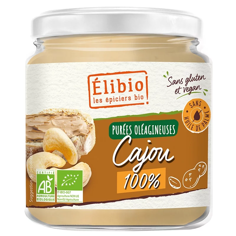 Purée de noix de cajou BIO - 250g - Élibio