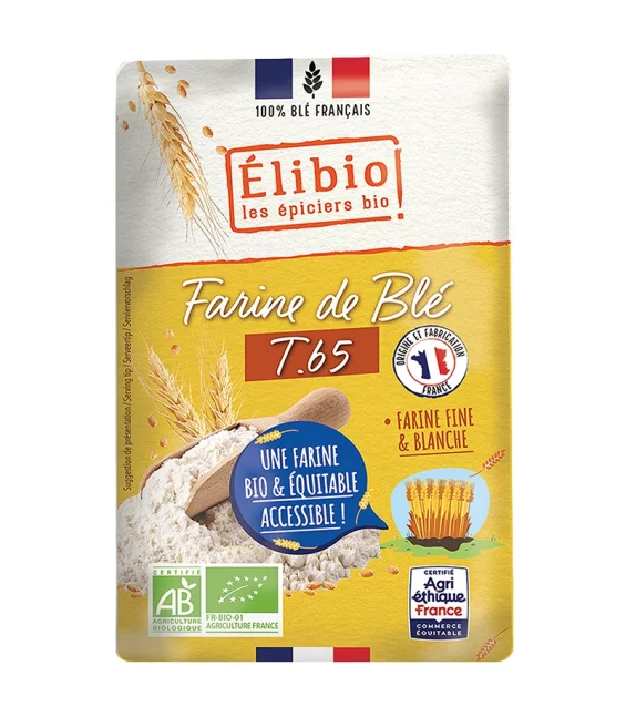 Farine de blé T65 BIO - 1kg - Élibio