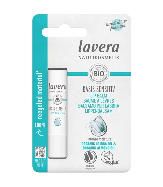Baume à lèvres Sensitive BIO jojoba & amande - 4,5g - Lavera