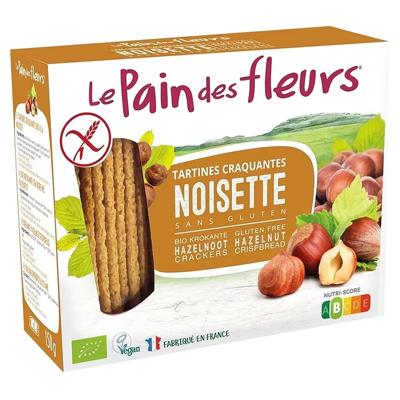 Tartines craquantes à la noisette BIO Le pain des fleurs 150g