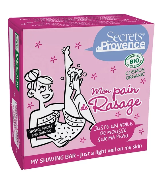 Pain de rasage femme BIO beurre de karité - 90g - Secrets de Provence