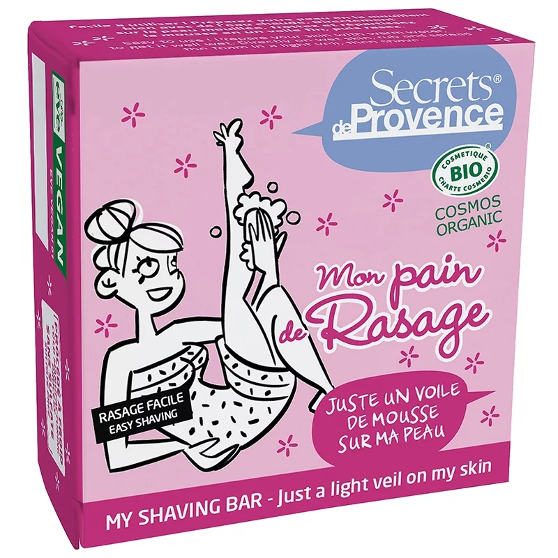 Pain de rasage femme BIO beurre de karité - 90g - Secrets de Provence