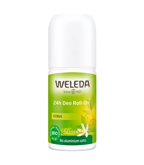 Déodorant à bille 24h BIO citrus - 50ml - Weleda
