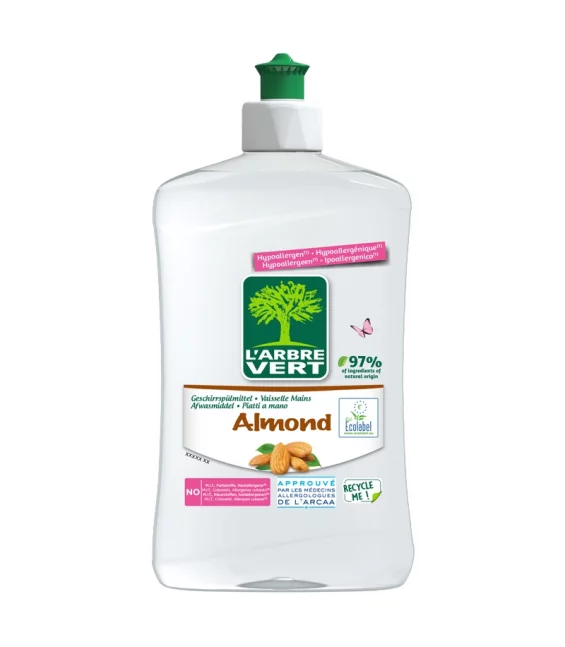 Liquide vaisselle écologique amande - 500ml - L'Arbre Vert