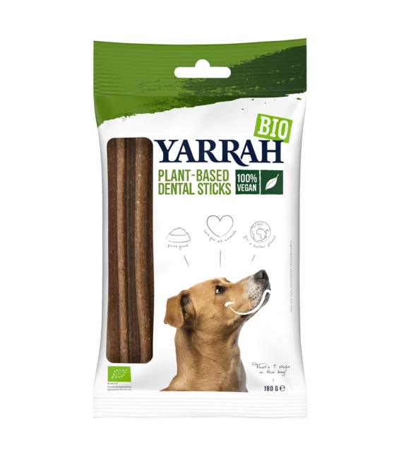 Vegane BIO-Dental-Sticks für Hunde - 180g - Yarrah