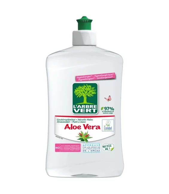 Liquide vaisselle écologique aloe vera - 500ml - L'Arbre Vert