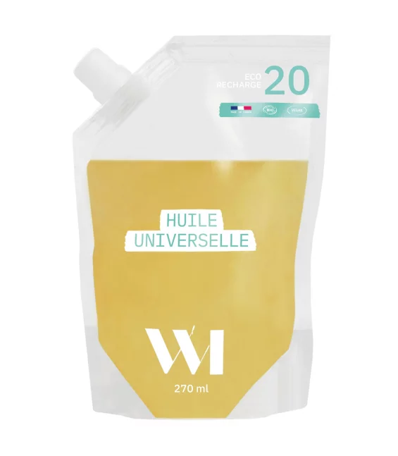 Recharge Huile universelle BIO carthame & roucou - 270ml - What Matters