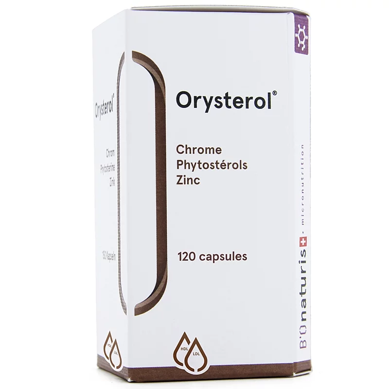 Orysterol huile de son de riz 120 capsules - BIOnaturis