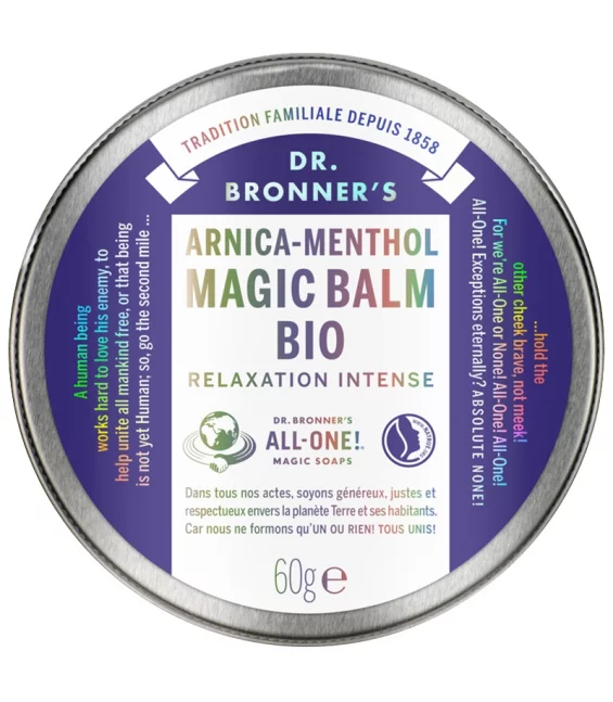 Baume magique relaxation intense BIO arnica & menthol - 60g - Dr. Bronner's