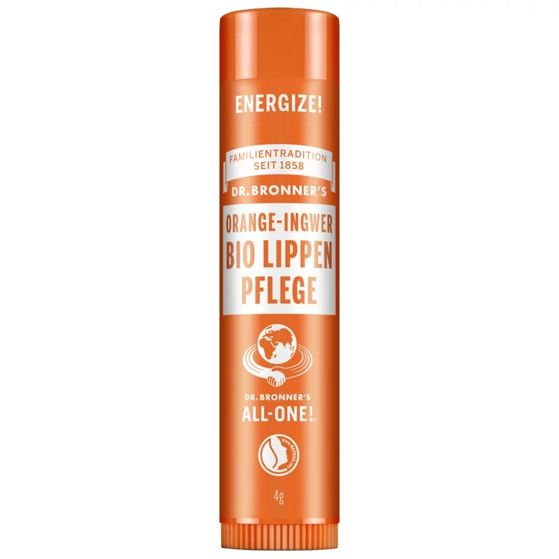 Baume à lèvres BIO orange & gingembre - 4g - Dr. Bronner's