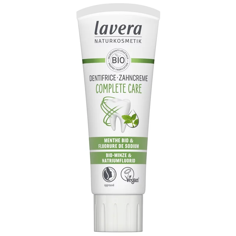 Dentifrice complete care BIO menthe avec fluor - 75ml - Lavera