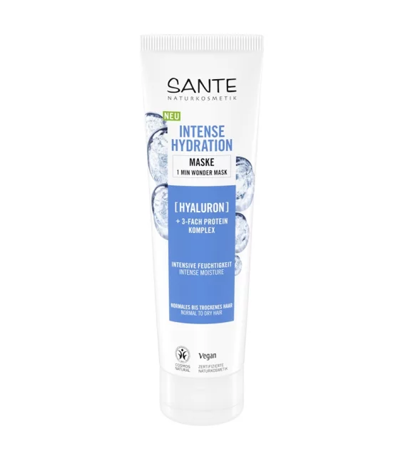 Masque hydratation intense 1 minute naturel aloe vera - 150ml - Sante