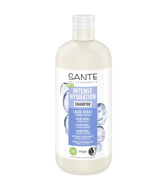 Shampoo BIO Intensive Feuchtigkeit Aloe Vera & Mango - 500ml - Sante