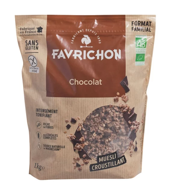 Müesli croustillant chocolat BIO - 1kg - Favrichon