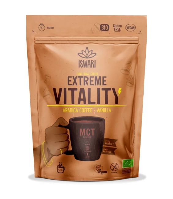 Kaffeegetränk BIO Extreme Vitalität Arabica & Vanille - 200g - Iswari