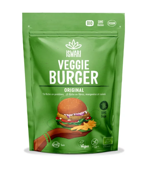 Zubereitung BIO für Veggie Burger original - 250g - Iswari