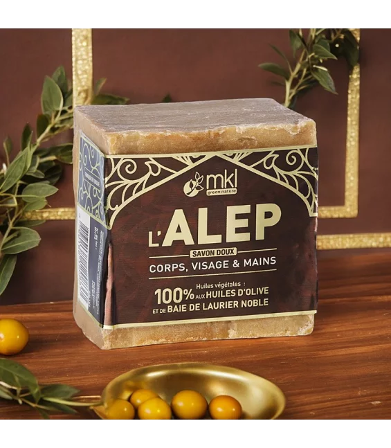 Aleppo-Seife Oliven & Lorbeer - 200g - MKL Green Nature