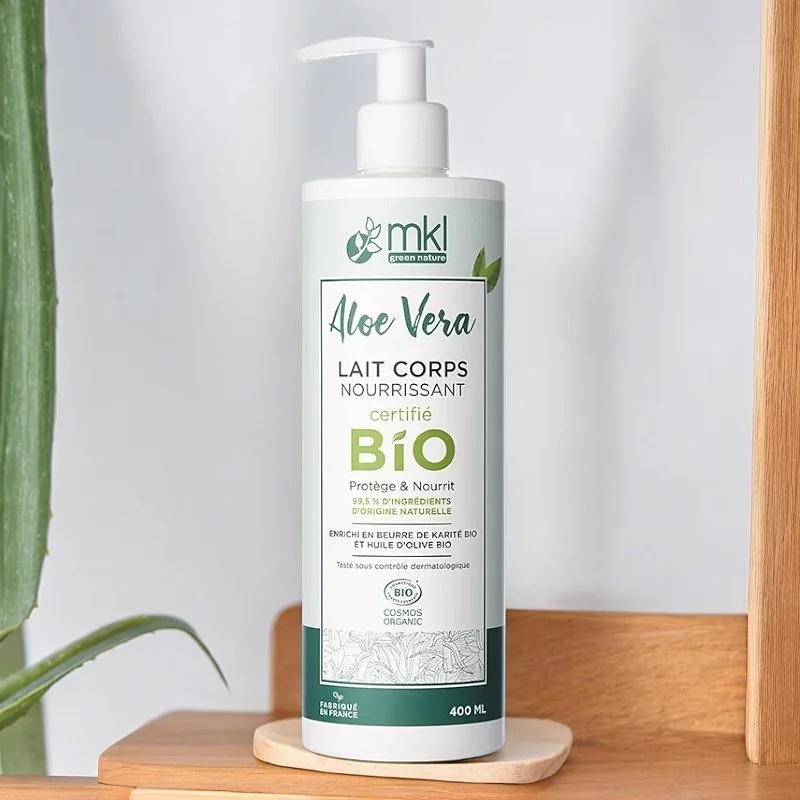 Lait corps nourrissant BIO aloe vera - 400ml - MKL Green Nature