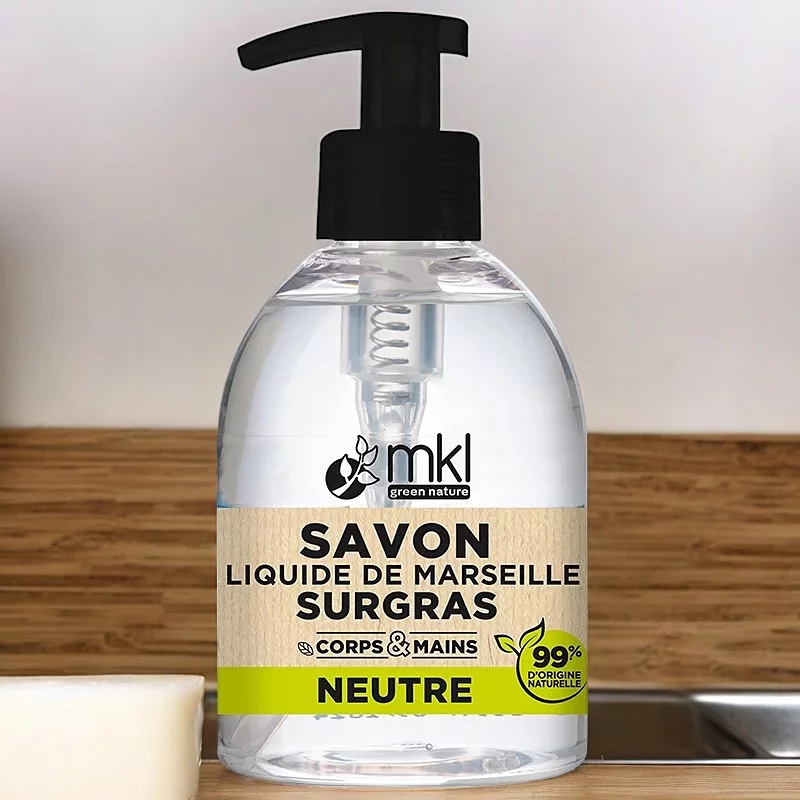 Savon liquide de Marseille neutre - 300ml - MKL Green Nature