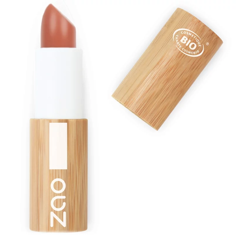 Baume à lèvres color & repulp BIO N° 486 orangé nude - 3,5g - Zao