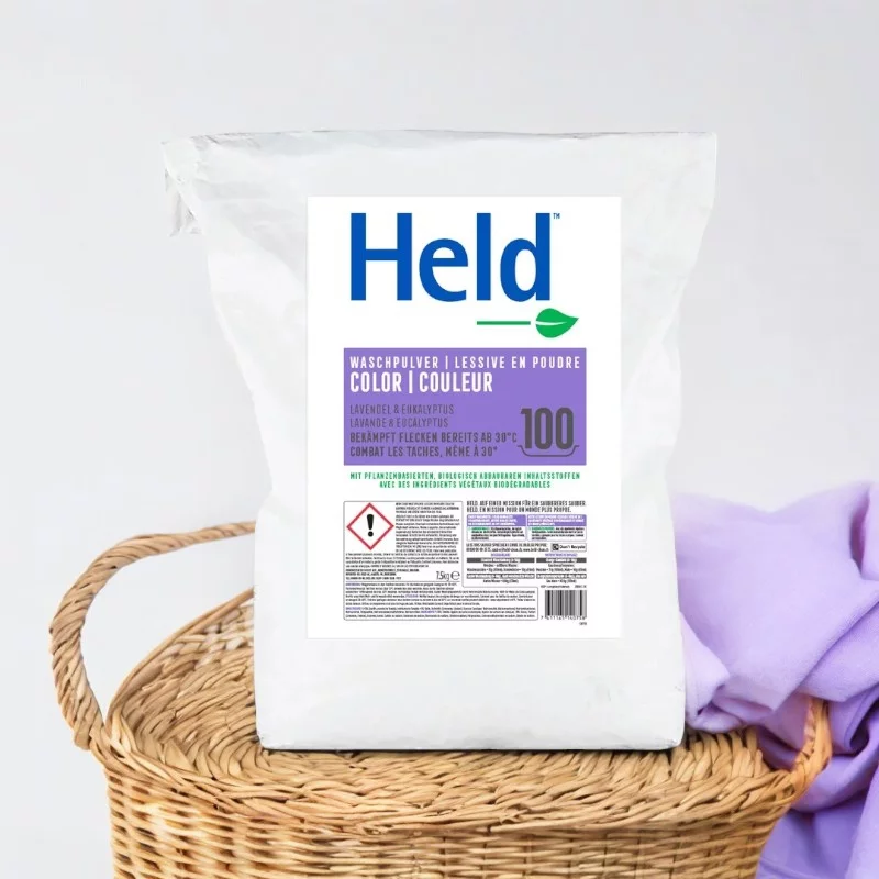 Ökologisches Buntwaschmittel Lavendel & Eukalyptus - 7,5kg - Held