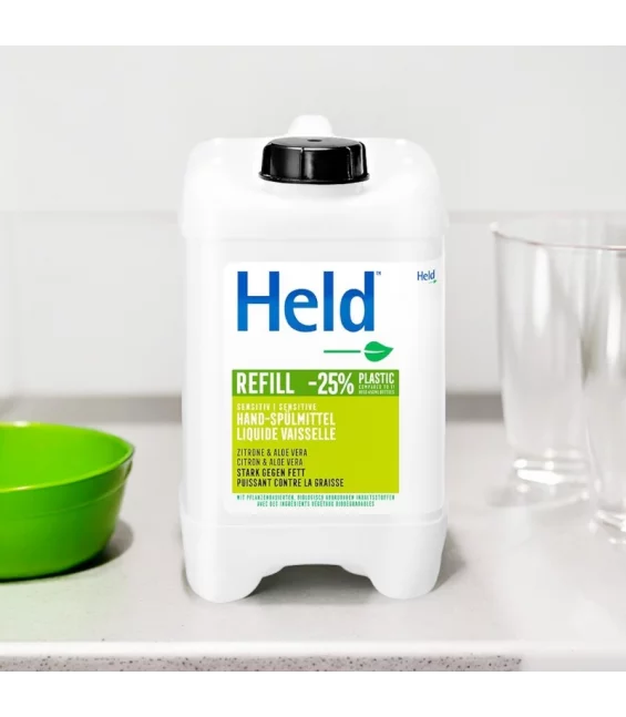 Liquide vaisselle écologique citron & aloe vera - 5l - Held