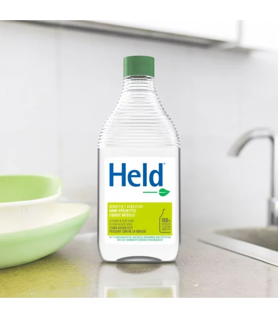 Liquide vaisselle écologique citron & aloe vera - 450ml - Held