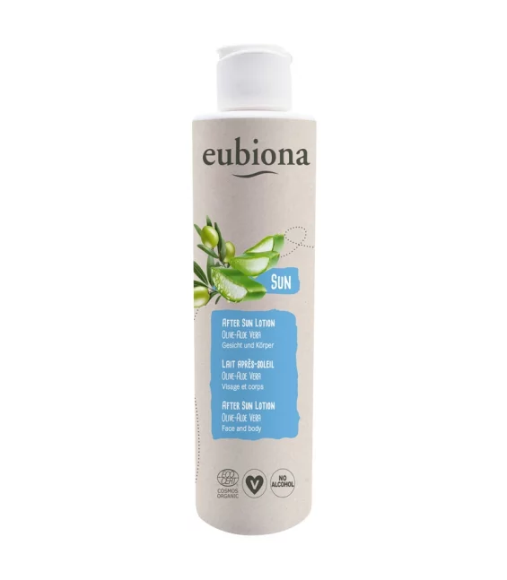 Lait après-soleil BIO olive & aloe vera - 200ml - Eubiona