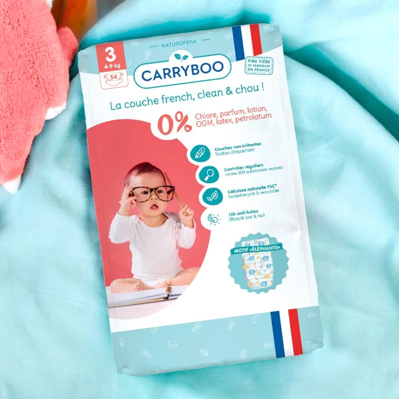 Windeln Grösse 3 - 4-9 kg - 54 Stück - Carryboo