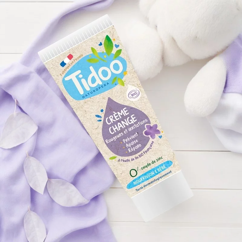 Crème de change bébé BIO lin - 75g - Tidoo