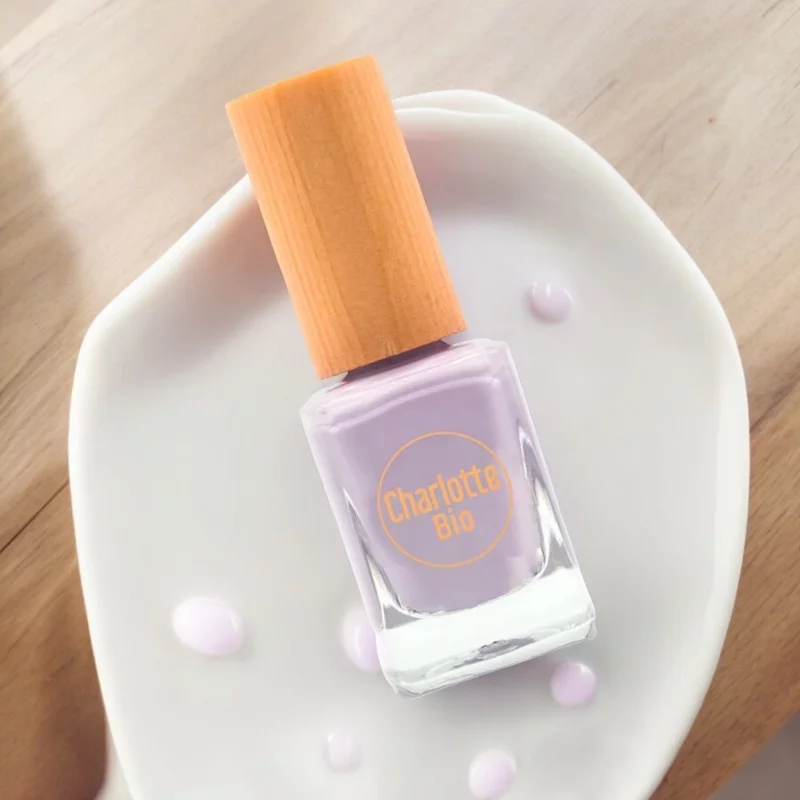 Vernis à ongles brillant lilas - 10ml - Charlotte Bio