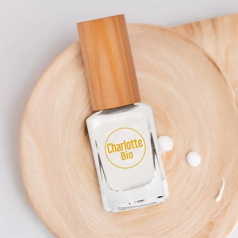 Nagellack glänzend weiss - 10ml - Charlotte Bio