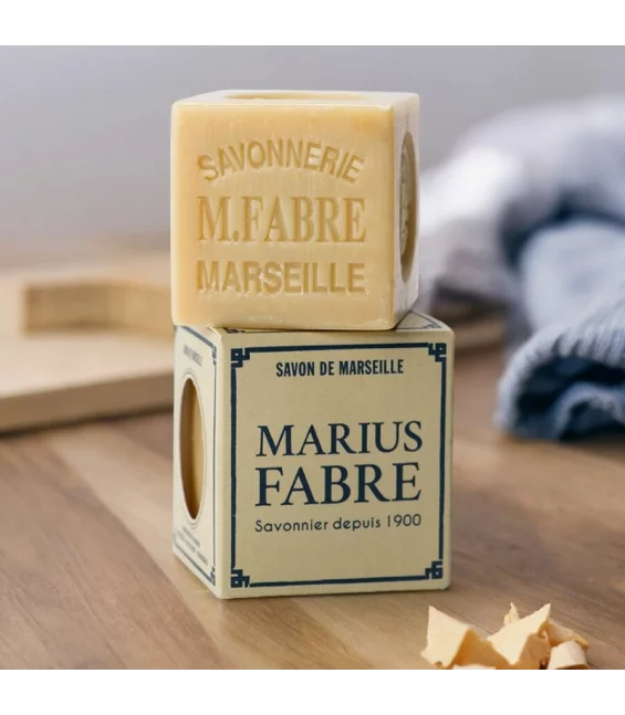 Savon de Marseille blanc pour le linge - 200g - Marius Fabre