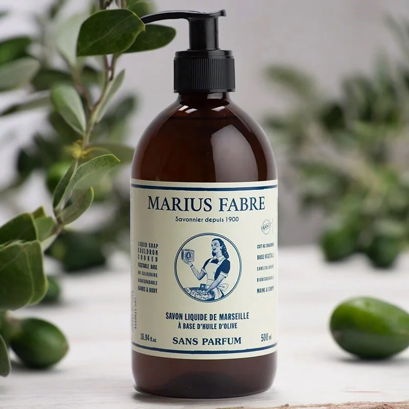 Flüssige Marseiller Seife ohne Parfüm - 500ml - Marius Fabre