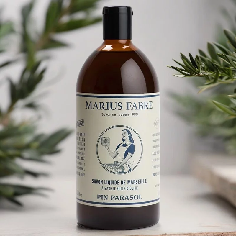 Savon liquide de Marseille au pin parasol - 1l - Marius Fabre