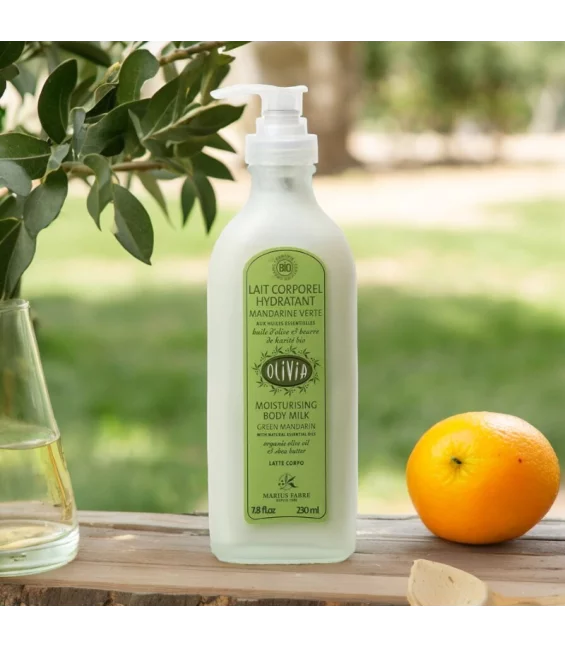 Lait corporel hydratant BIO olive & mandarine verte - 230ml - Marius Fabre