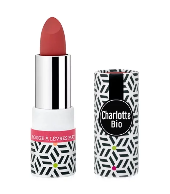 Rouge à lèvres mat BIO rouge parfait - 3.5g - Charlotte Bio