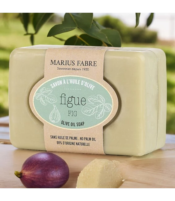Savonnette à l'huile d'olive & à la figue - 100g - Marius Fabre