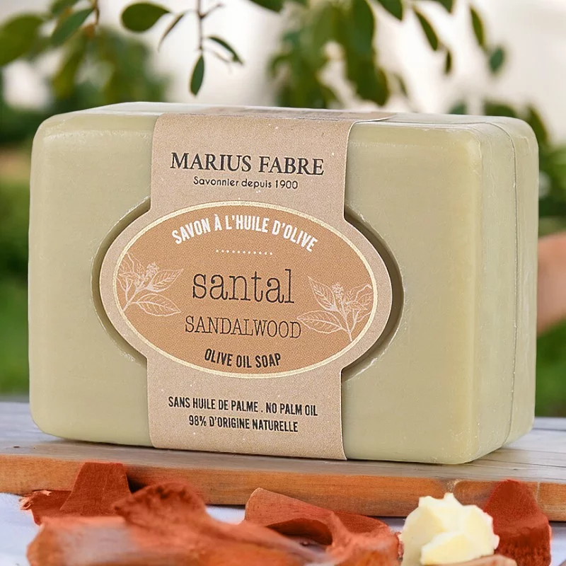 Seife mit Olivenöl & Sandelholz - 100g - Marius Fabre