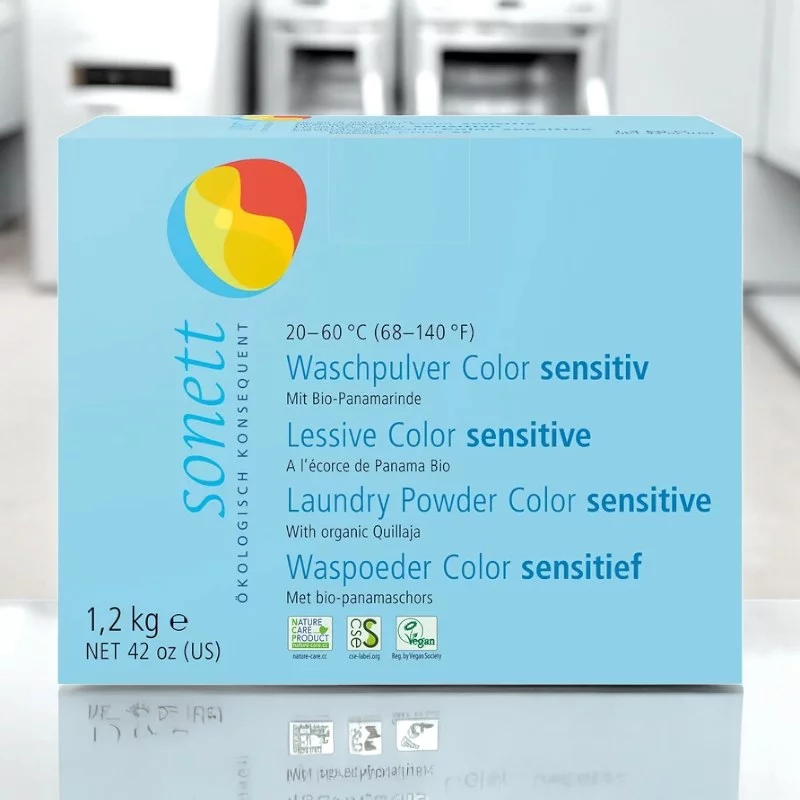 Waschpulver Farbe sensitiv ohne Duft Öko - 1,2kg - Sonett
