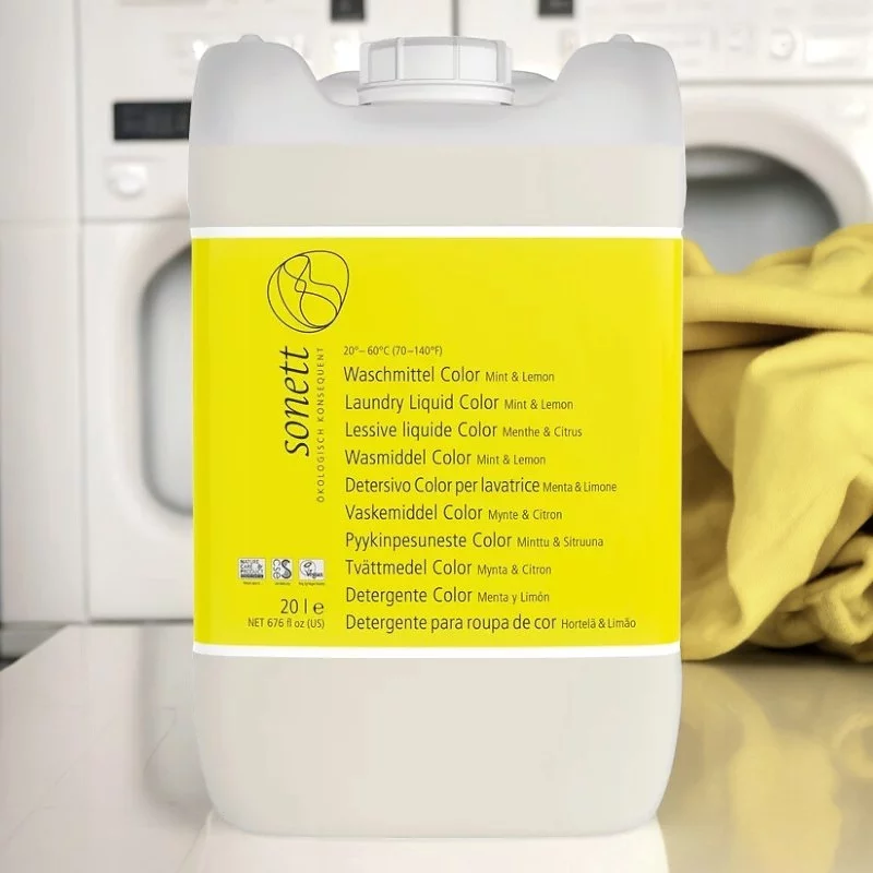 Flüssigwaschmittel Farbe Minze & Lemongrass Öko - 20l - Sonett