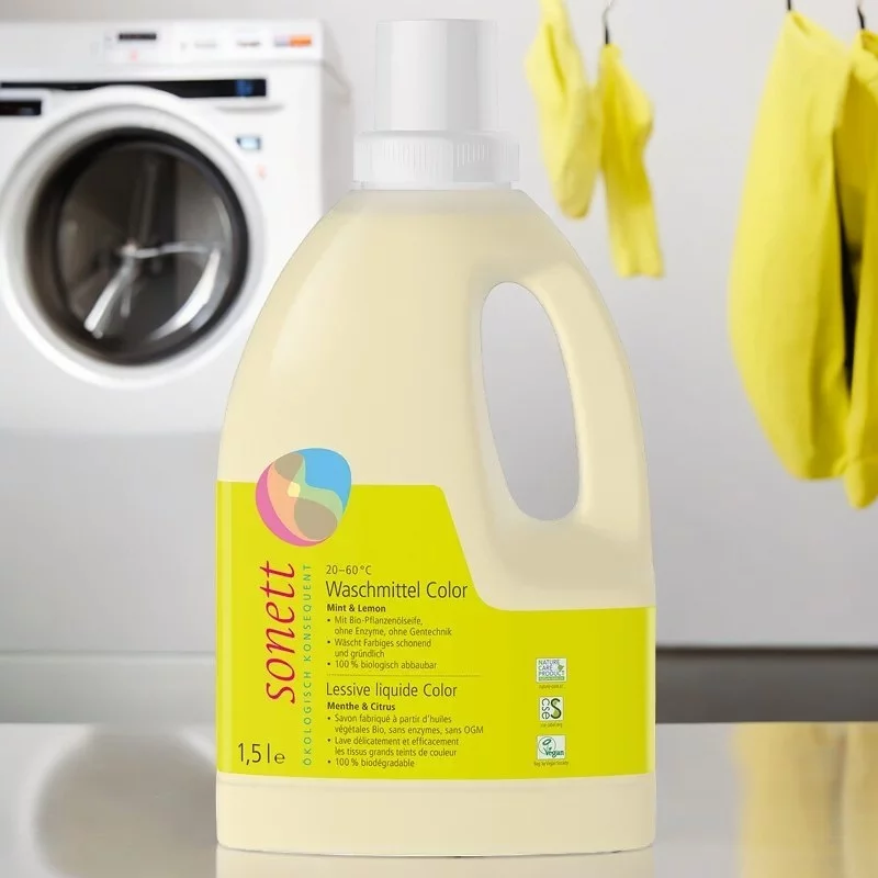 Flüssigwaschmittel Color Minze & Lemongrass Öko - 1,5l - Sonett