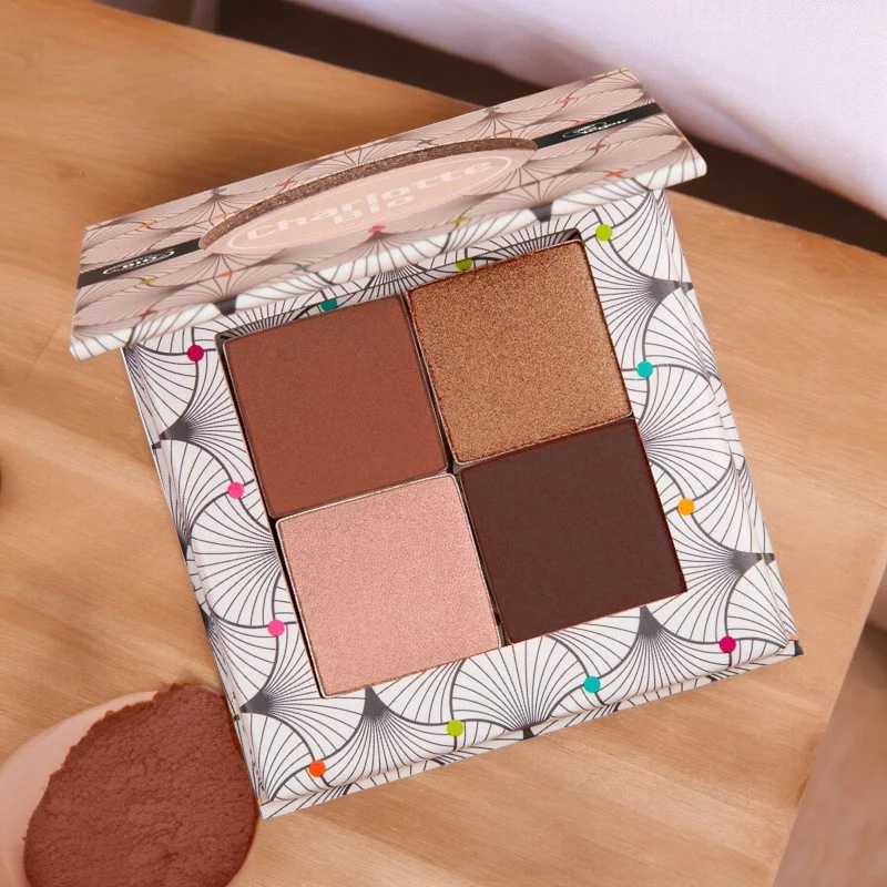 Palette fards à paupières nude brun BIO - 4x1.4g - Charlotte Bio