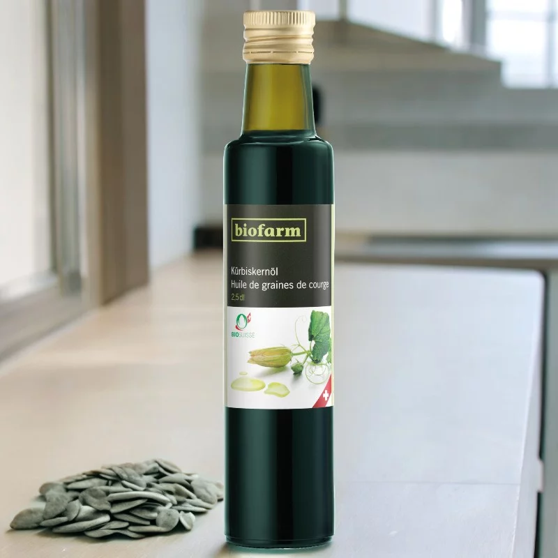 BIO-Kürbiskernöl Schweiz - 250ml - Biofarm