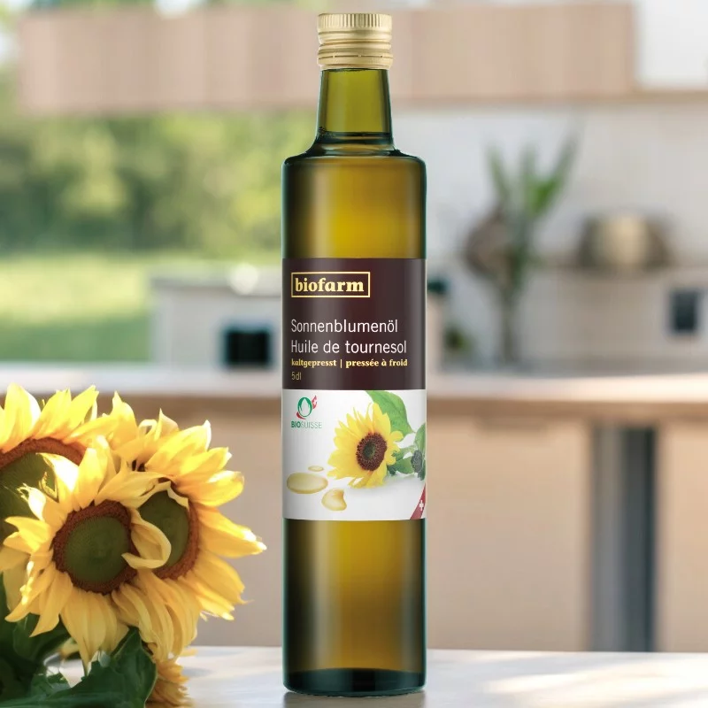 BIO-Sonnenblumenöl Schweiz - 500ml - Biofarm
